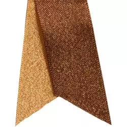 Chocolate and gold Jewel Christmas Ribbon By Berisfords Ribbons