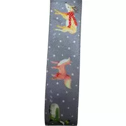 25mm Fairytale Forest Christmas Ribbon by Berisfords Article 80982