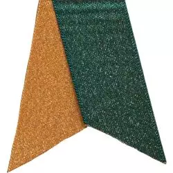 Forest green & Gold Jewel Christmas Ribbon By Berisfords Ribbons