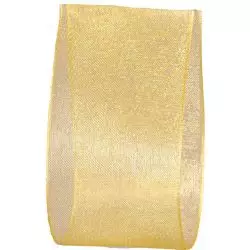 Lemon Sheer Ribbon In A 38mm Width