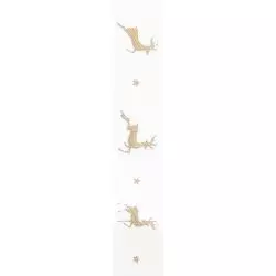 White Reindeer Flight Ribbon In 15mm