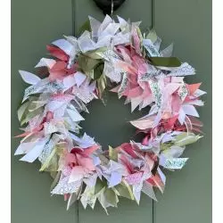 Rose & Lace Ribbon Wreath Kit