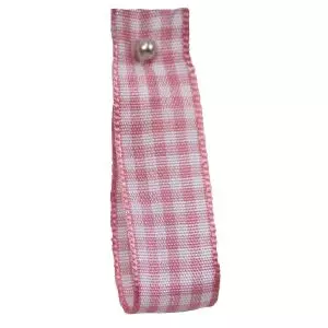 Gingham Ribbon By Berisfords in Rose (Colour 57) - available in 5mm, 10mm, 15mm & 25mm widths