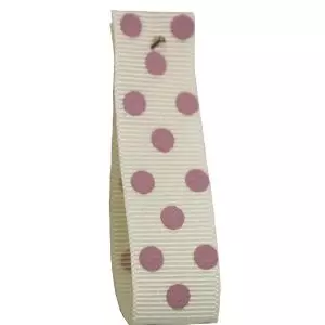 Polka Dot Grosgrain Ribbon 15mm Col: 5