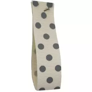 Polka Dot Grosgrain Ribbon 15mm x 20m Col: 3