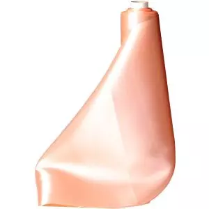 29cm Wide Rose Gold Cut Edged Satin Fabric