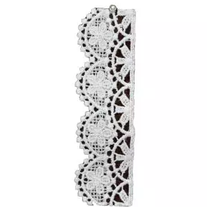 32mm Guipure Lace Ribbon in White 