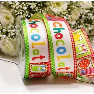 Chocolat ribbon in 25mm by Kony Ribbons 