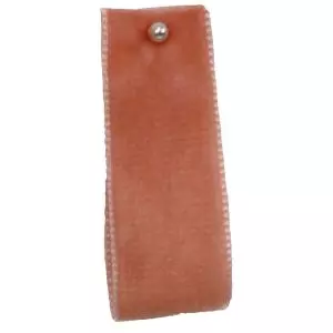 Velvet Ribbon By Berisfords Col: Coral 9618 - available in 9mm - 50mm widths