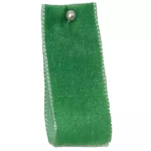 Velvet Ribbon By Berisfords Ribbons Col: Laitue 9786 - available in 9mm - 50mm widths