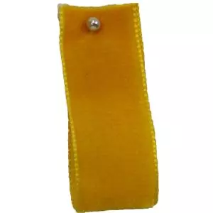 Velvet Ribbon By Berisfords  Col: Maize 9528 - available in 9mm - 50mm widths