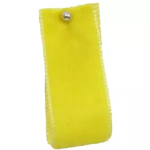 Velvet Ribbon By Berisfords Ribbons Col: Yellow 9573 - available in 9mm - 50mm widths