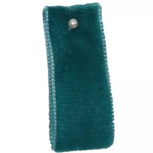 Velvet Ribbon By Berisfords Ribbons Col: Petrol 9654 - available in 9mm - 50mm widths