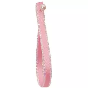 Pink Ribbon With Iridescent Edging 5mm x 20m