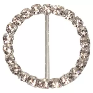 4 x Circular Shaped Diamante Buckles