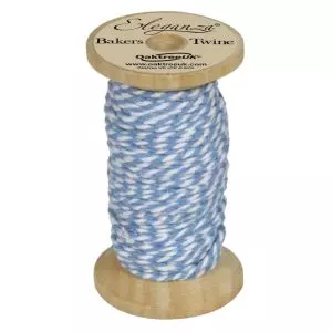 Bakers Twine Wooden Spool 2mm x 15m Lt. Blue No. 25