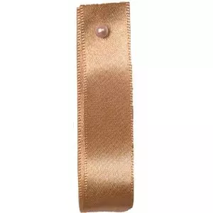 Double Satin Ribbon By Berisfords Ribbons: Ecru (Col 45)- 3mm - 50mm widths