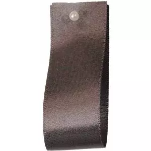 Double Satin Ribbon By Berisfords Ribbons: Smoked Grey (Col 669) - 3mm - 70mm widths