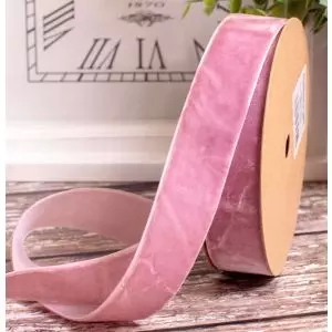 Dusky Pink velvet Ribbon In a Wide Range Of Widths