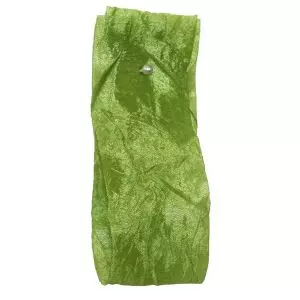 Crushed Silk Style Ribbon 38mm x 20m Col: Grass Green