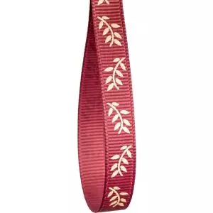 9mm Fern Grosgrain Ribbon In Dusky Pink