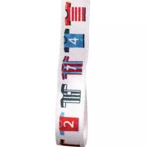 15mm Satin Football Shirt Ribbon