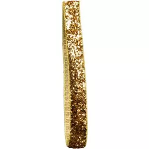 10mm Glitter Gold Velvet Ribbon