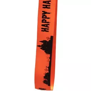 Spooky House Happy Halloween Ribbon 38mm