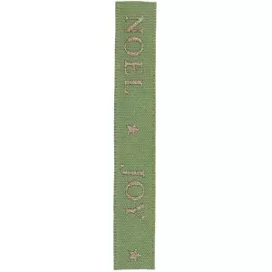 `Christmas Greetings Ribbon In Green Article 15707