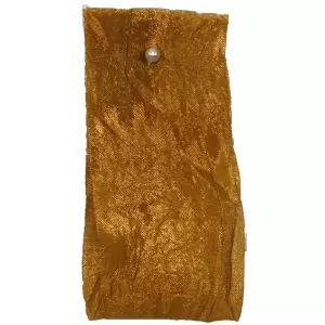 Crushed Silk Style Ribbon 38mm x 20m Col: Antique Gold