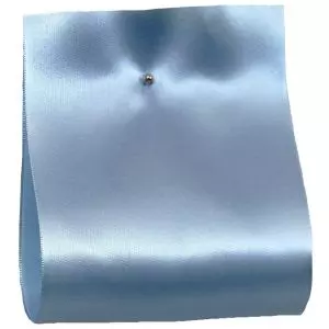 100mm x 50m Single Satin Wide Ribbon  col; Pale Blue