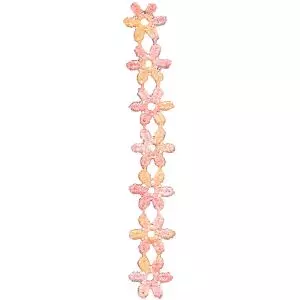 12mm Multicoloured Flat Daisy Lace By The Metre
