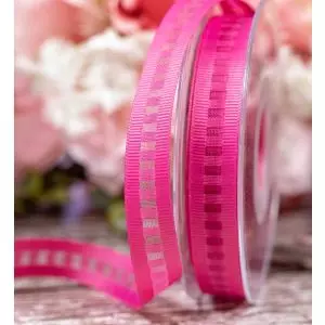 15mm Pink Ladder Grosgrain Ribbon By Berisfords Ribbons