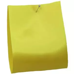 100mm x 50m Single Satin Wide Ribbon  col; Yellow