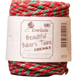Chunky Red and Gold Bakers Twine