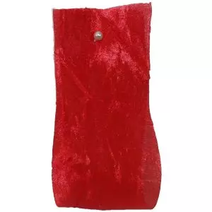 Crushed Silk Style Ribbon 38mm x 20m Col: Red