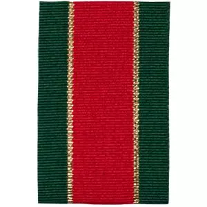 40mm Retro Stripe Christmas Ribbon 