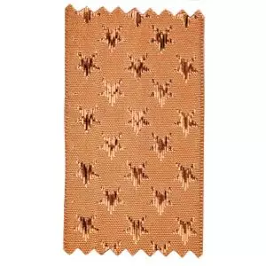 Rose Gold Woven Ribbon With Lame Woven Stars, A Lovely Christmas Ribbon By Berisfords Ribbons