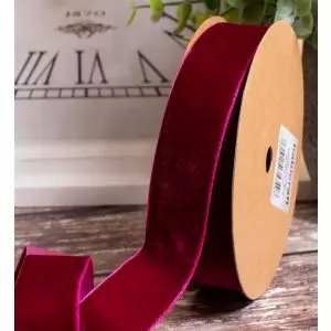 Wine Velvet Ribbon In A Wide Range Of Widths