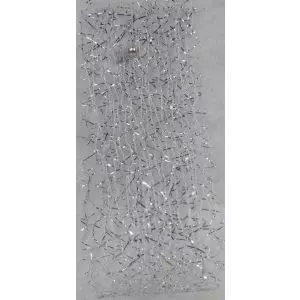 Silver Web Mesh Ribbon 50mm x 20m 