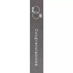 Congratulations ribbon 15mm by Berisfords