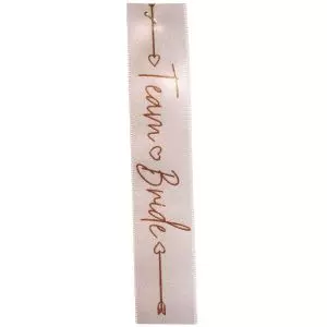 Team Bride Satin Ribbon By Berisfords Ribbons 