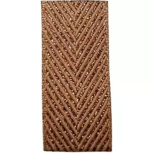 copper zig zag christmas ribbon article 60170