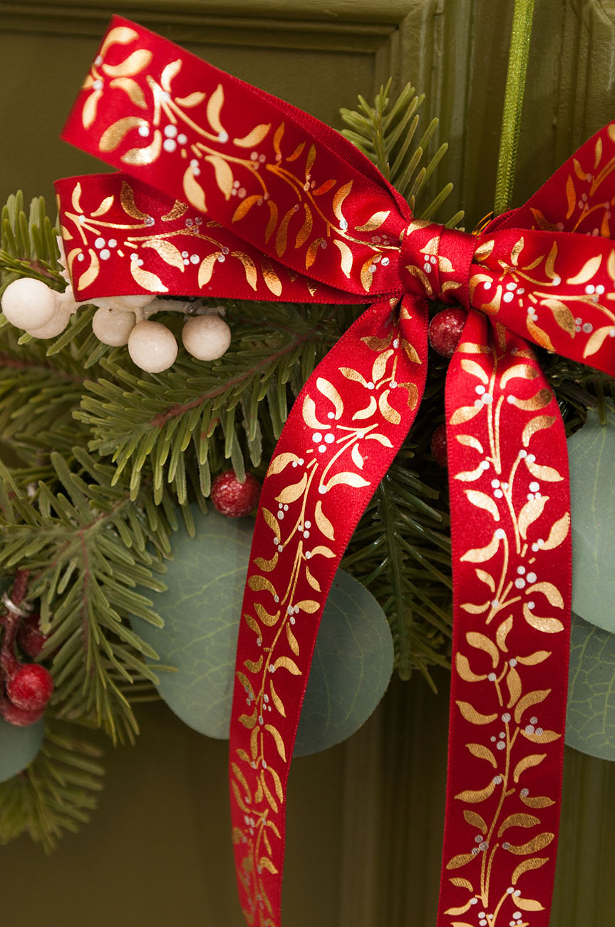 Mistletoe Themed Ribbons Mistletoe Themed Ribbons