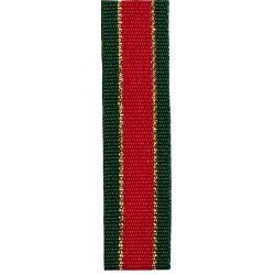 15mm retro strip Christmas ribbon by Berisfords