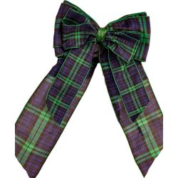 Large Handmade Royal Stewart Tartan Bow