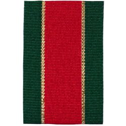 40mm Retro Stripe Christmas Ribbon 