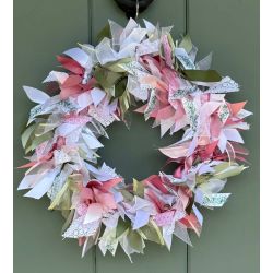 Rose & Lace Ribbon Wreath Kit