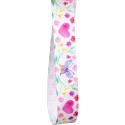 15mm white spring bloom ribbon