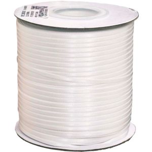 3mm x 500 yards White Double Satin Hanger Loop Ribbon